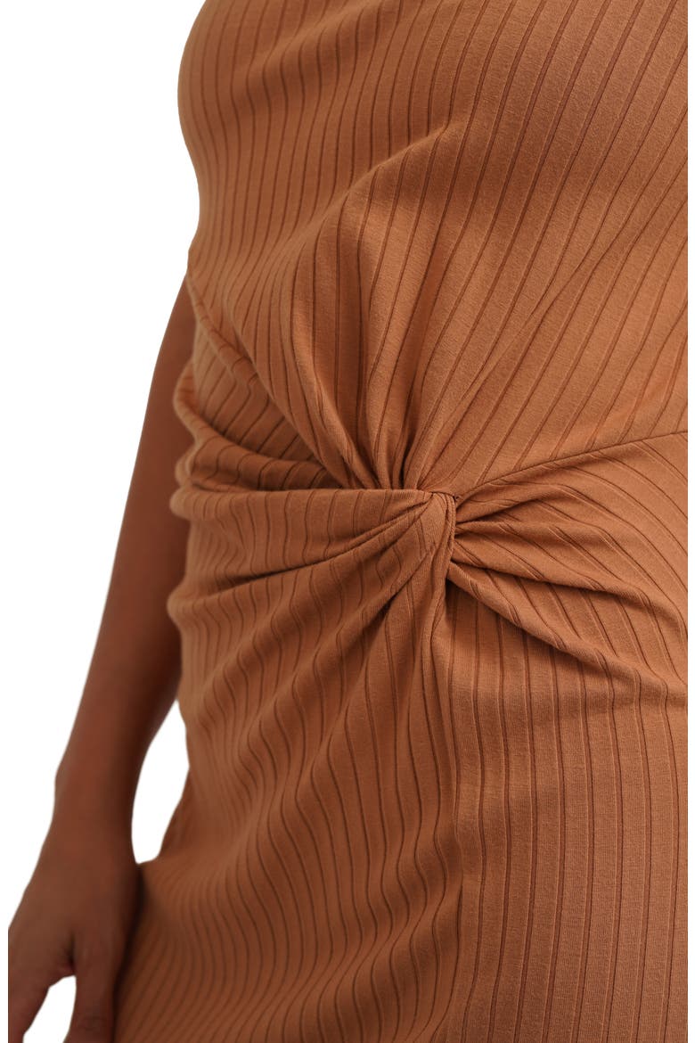 Short Sleeve Rib Knit Dress, Alternate, color, BISCUIT