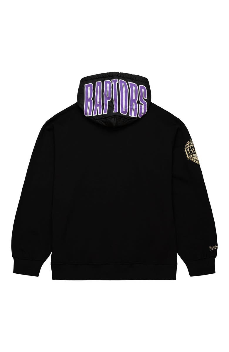 Mitchell & Ness Men's Mitchell & Ness Black Toronto Raptors Team OG 2.0 Vintage Logo Fleece Pullover Hoodie, Alternate, color,