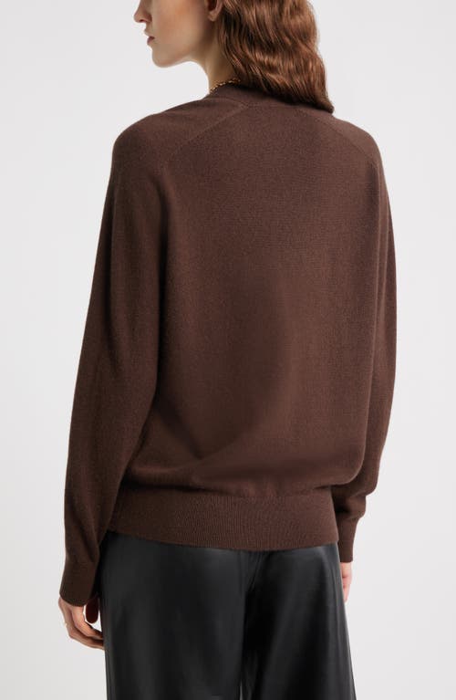 Nordstrom Cashmere V-neck Cardigan In Brown