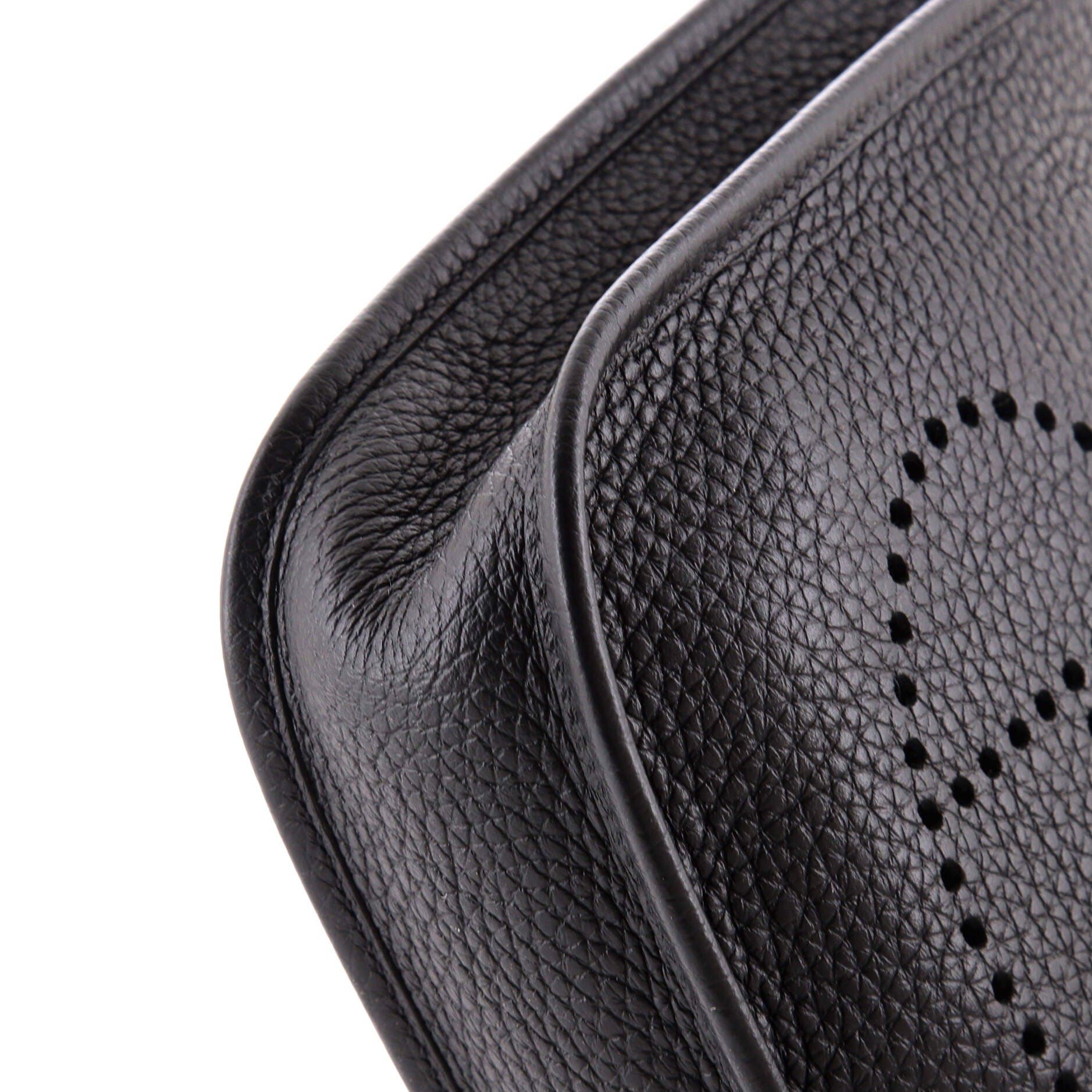 Pre-Owned Hermes Evelyne Bag Gen III Clemence TPM, Alternate, color, Noir