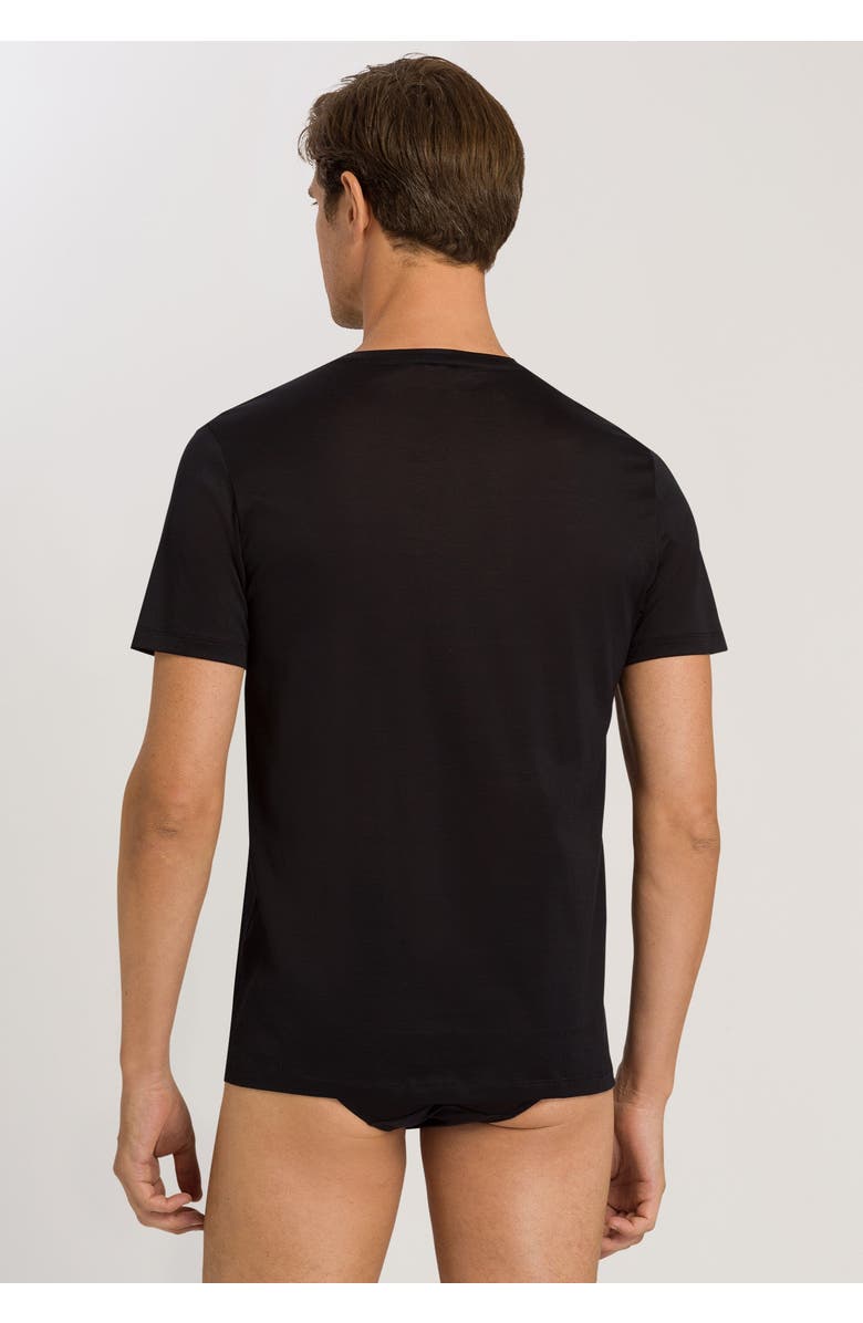 Hanro Cotton Sporty Crew Neck Cotton T-Shirt, Alternate, color, Black