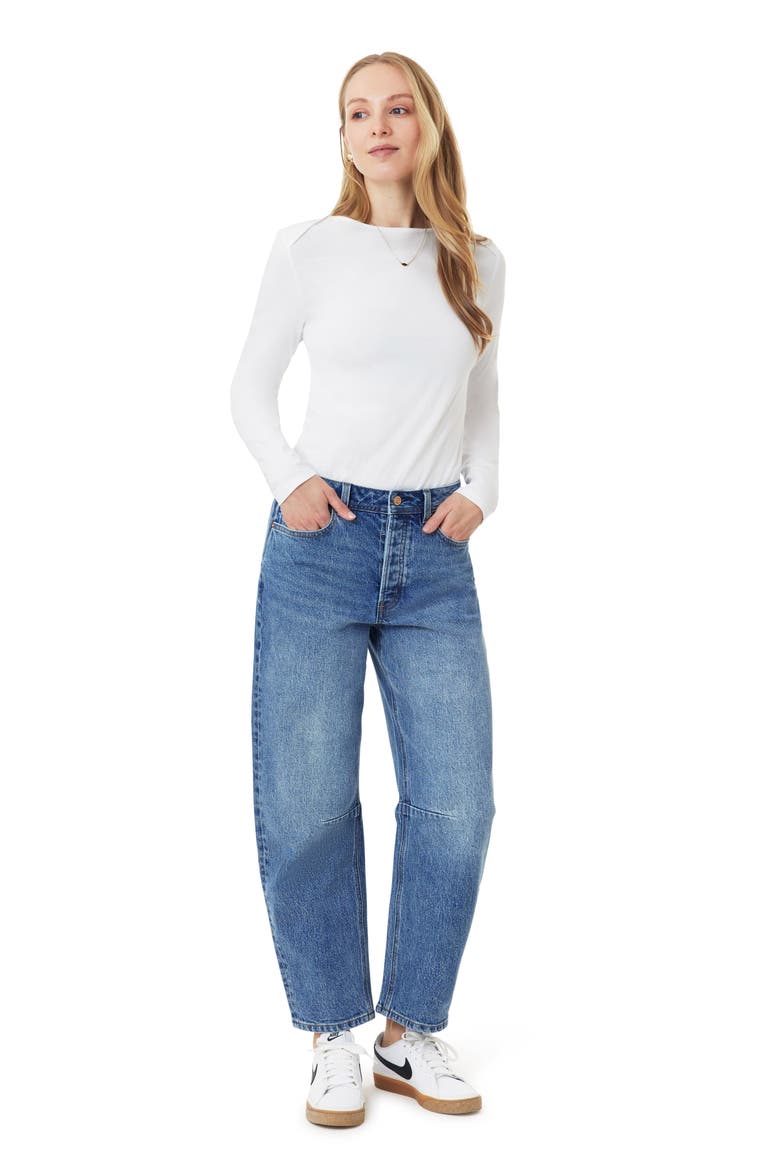 Boat Neck Knit Top, Alternate, color, BRIGHT WHITE
