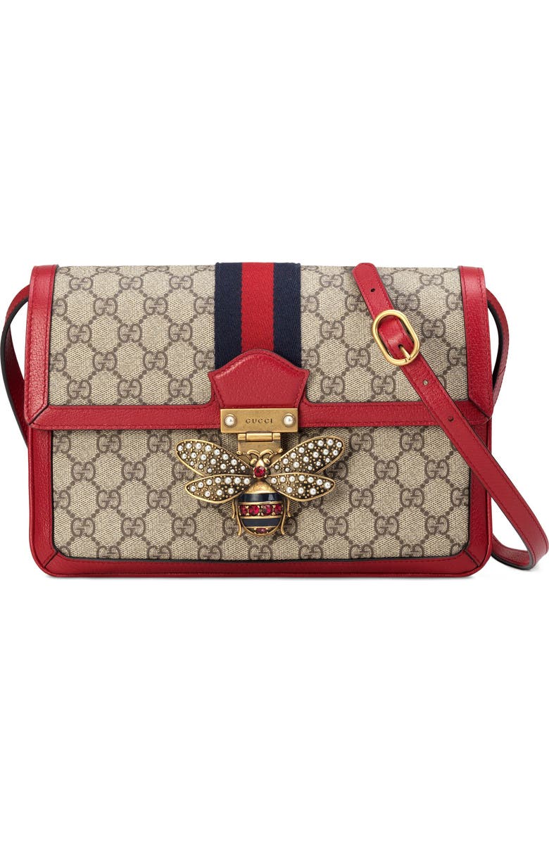 Gucci Queen Margaret GG Supreme Small Crossbody Bag, Main, color,