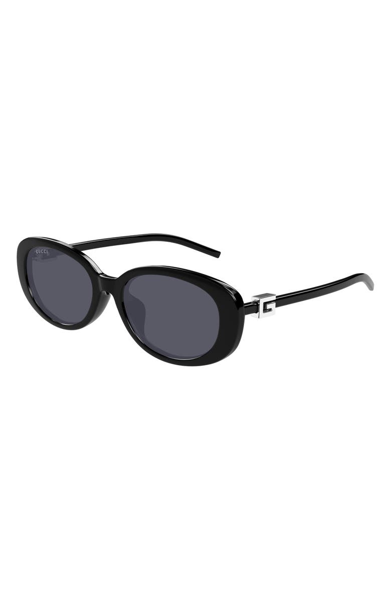 Gucci 55mm Oval Sunglasses, Alternate, color,