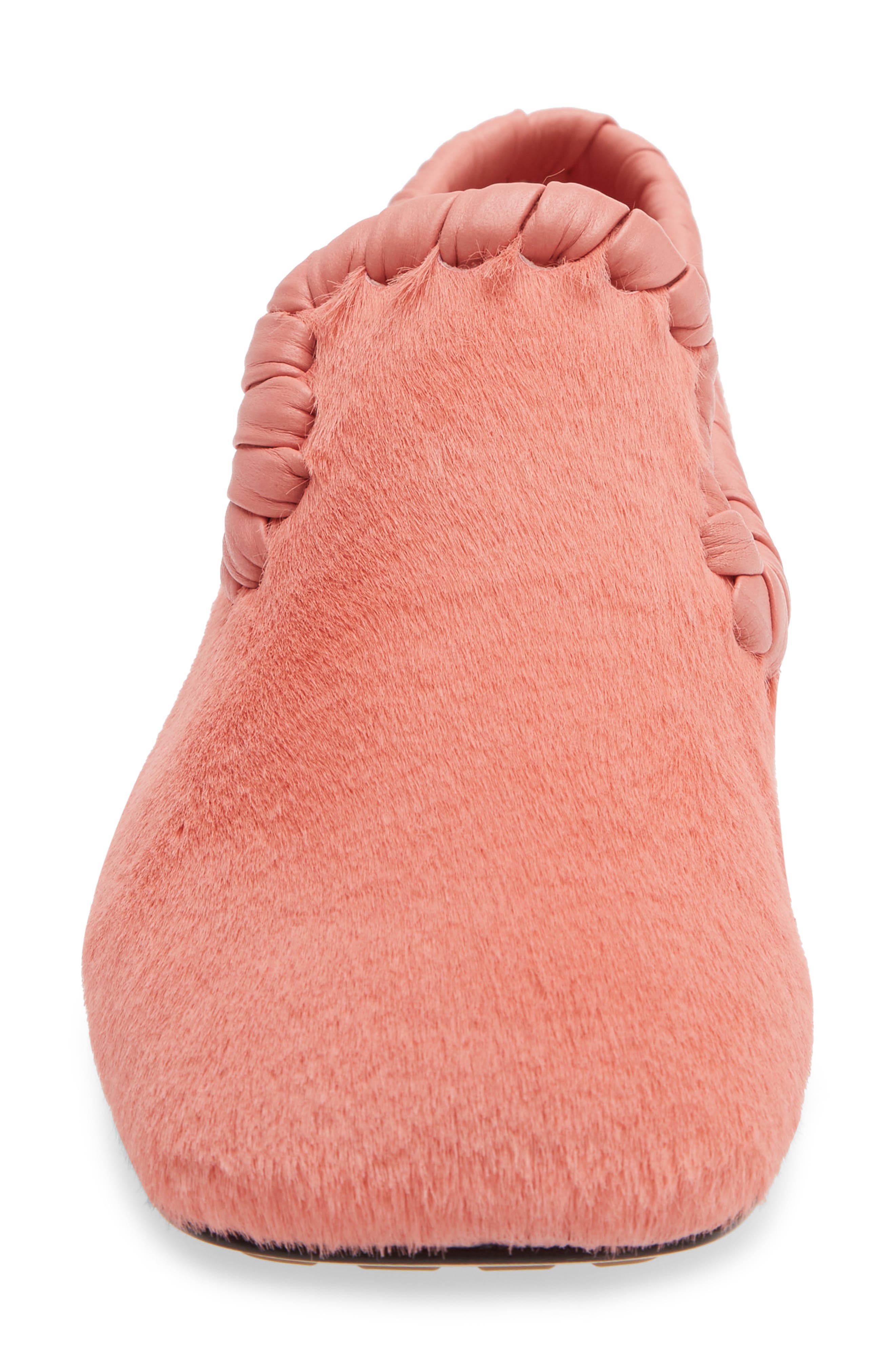 Bottega Veneta Lucy Genuine Calf Hair Loafer, Alternate, color, Blush Calf Hair