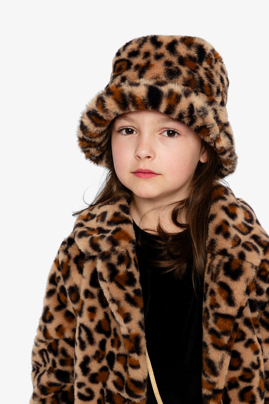 selected Brown with Leopard Print