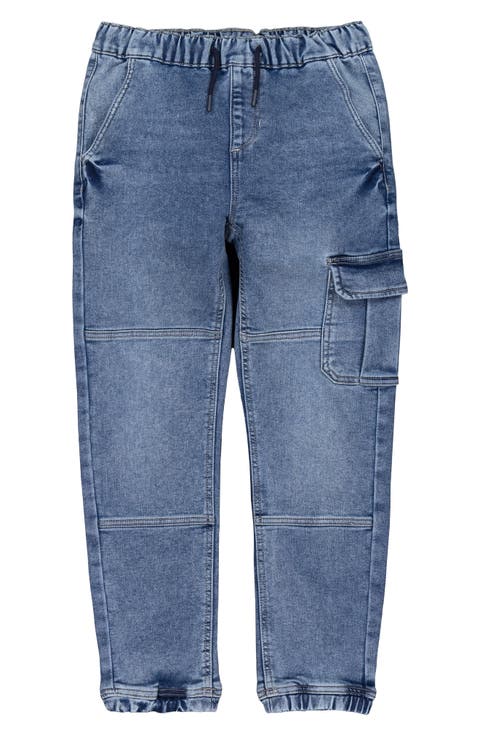 Kids' Cargo Denim Joggers (Little Kid)