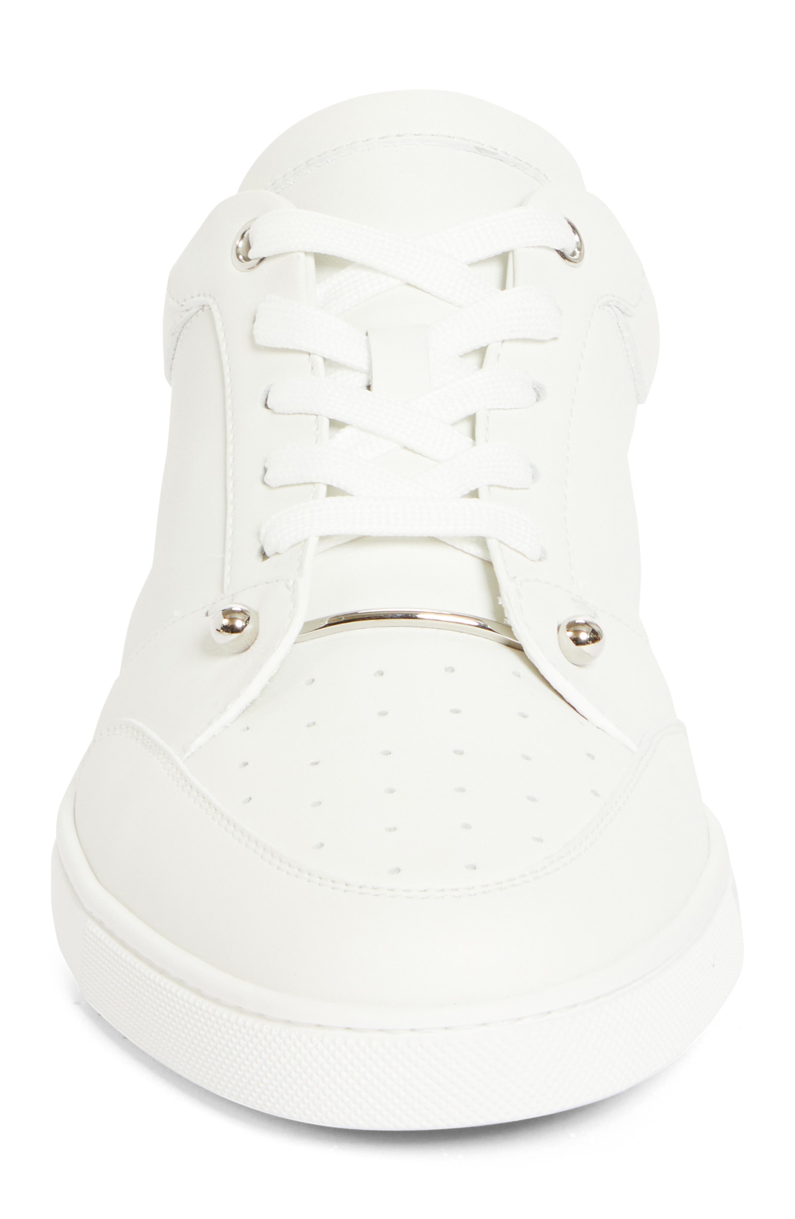 Christian Louboutin Chambelisneak Flat Low Top Sneaker, Alternate, color, White