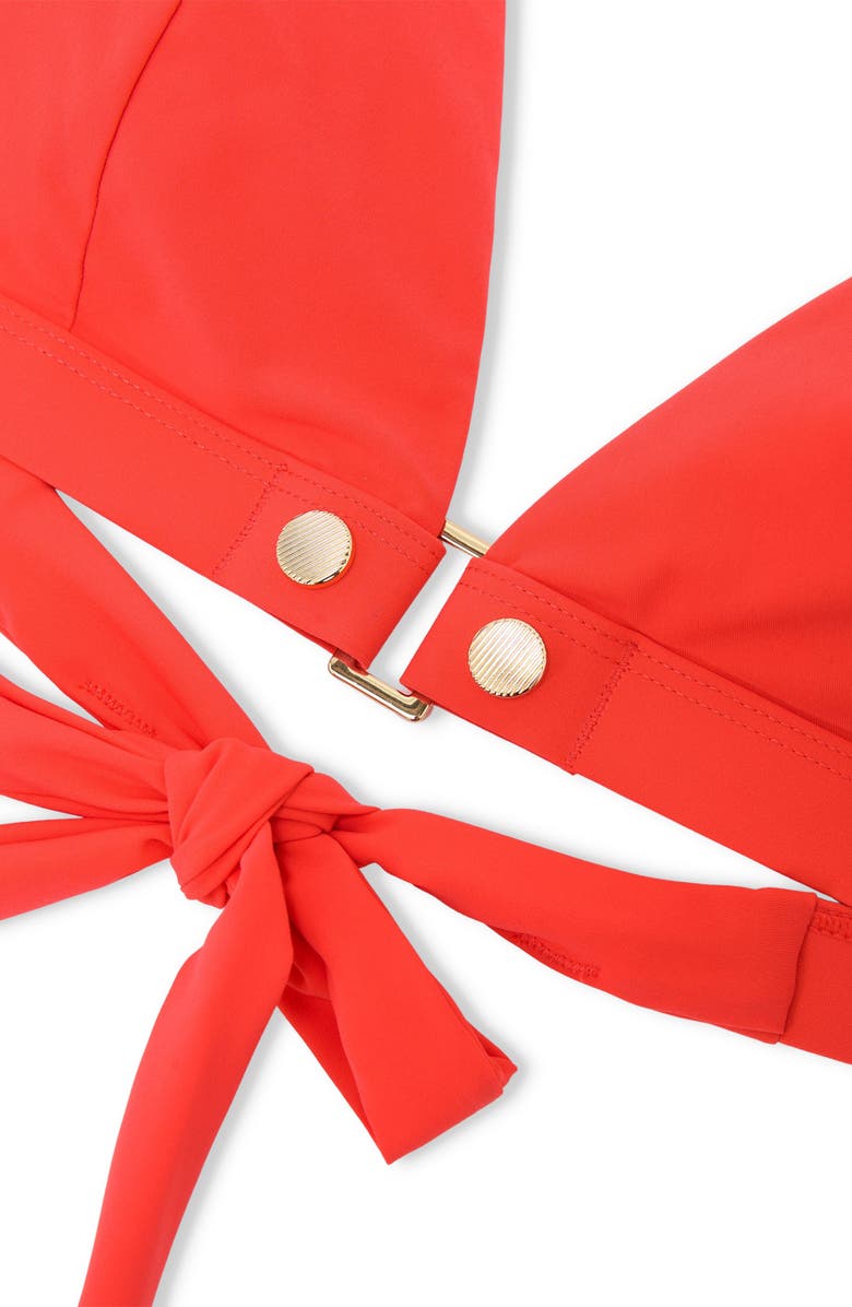 Reiss Sandy Triangle Bikini Top, Alternate, color, 