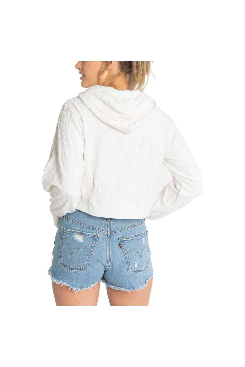 Women's Lusso White New York Yankees Tabitha Cheetah Terry Full-Zip Sweatshirt, Alternate, color, White