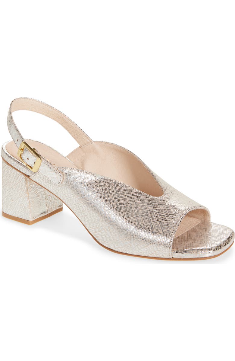 KOKO + PALENKI Polina Slingback Sandal, Main, color, Bronze Metallic Buff