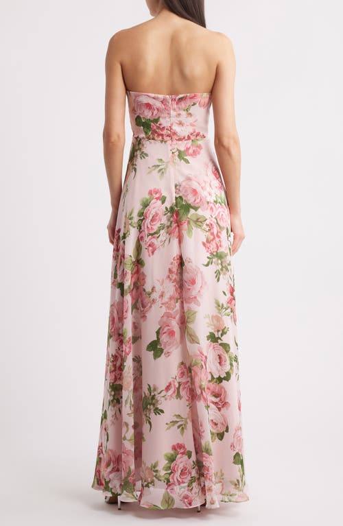 Lulus Vivian Strapless Corset Gown