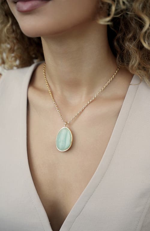 Ettika Twilight Nights Necklace In Amazonite And Gold