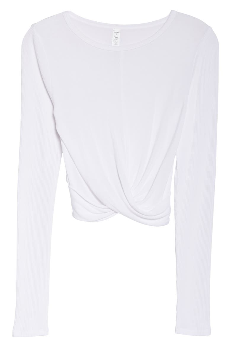 Cover Long Sleeve T-Shirt, Alternate, color, WHITE