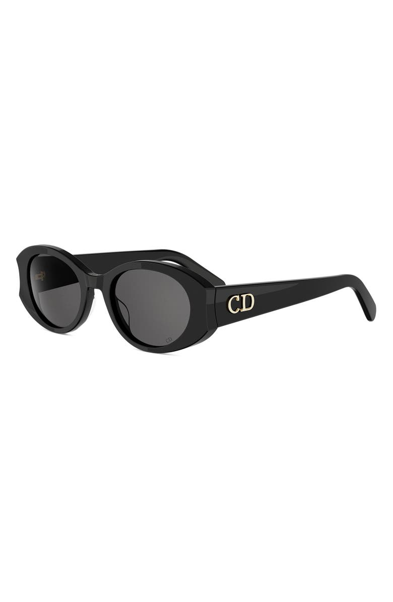 DIOR Glow B1I 51mm Oval Sunglasses, Alternate, color, 