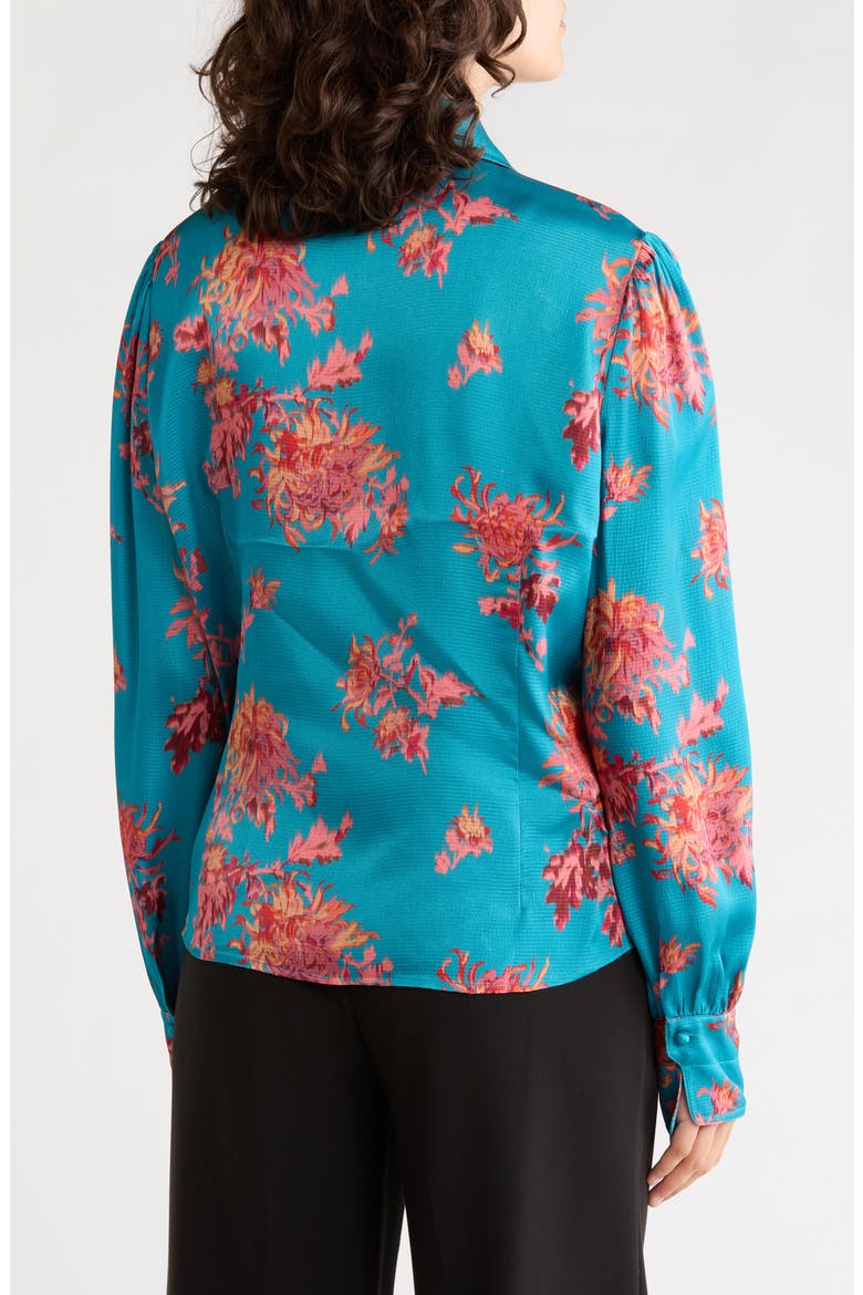 Sonya Printed Long Sleeve Shirt, Alternate, color, MUL-BLUE