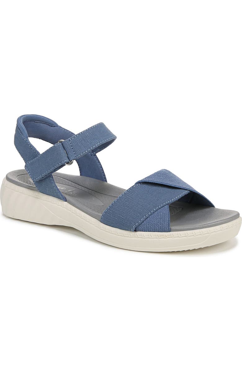 LifeStride Lane Sandal, Main, color, Blue Fabric