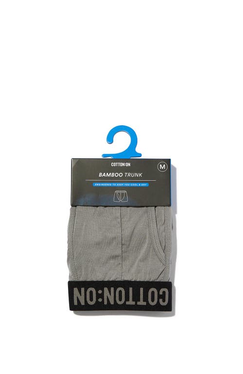 Cotton On Mens Sport Trunk In Gray