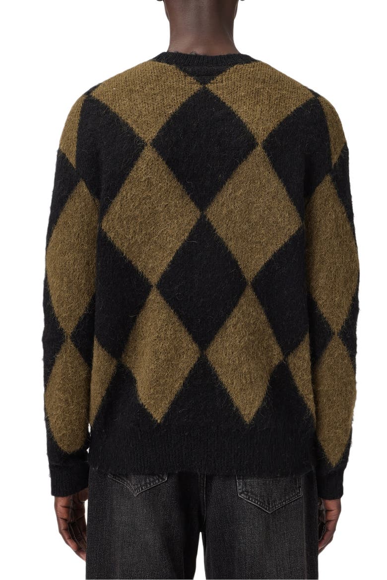 Bower Crewneck Sweater, Alternate, color, BLACK/ BROWN