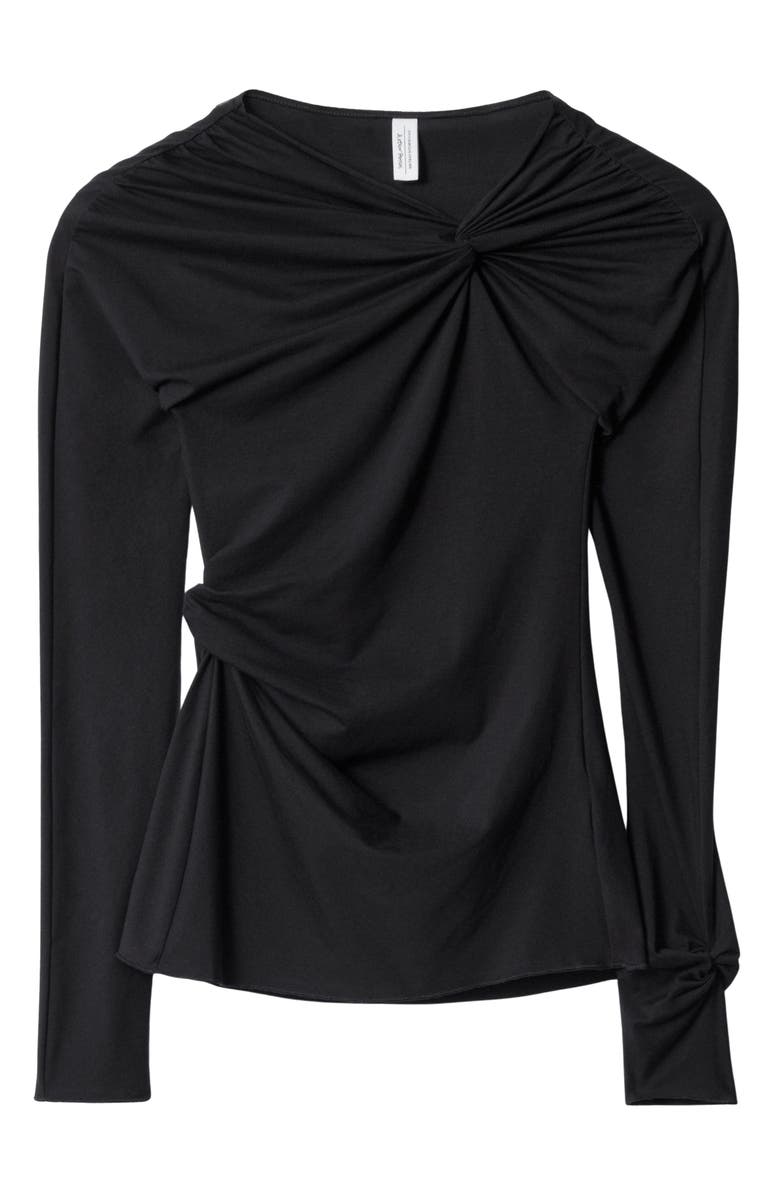 & Other Stories Twisted Gathered Long Sleeve Shirt, Alternate, color,
