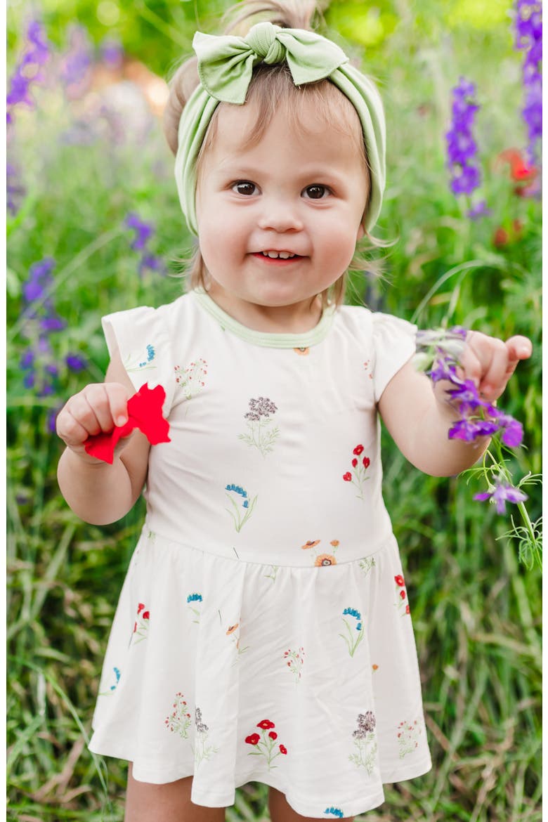 Kids' Wildflower Skirted Bodysuit, Alternate, color, WILDFLOWER