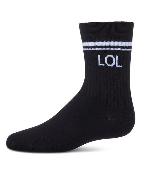 LOL Athletic Crew Socks (Toddler, Little Kid & Big Kid)