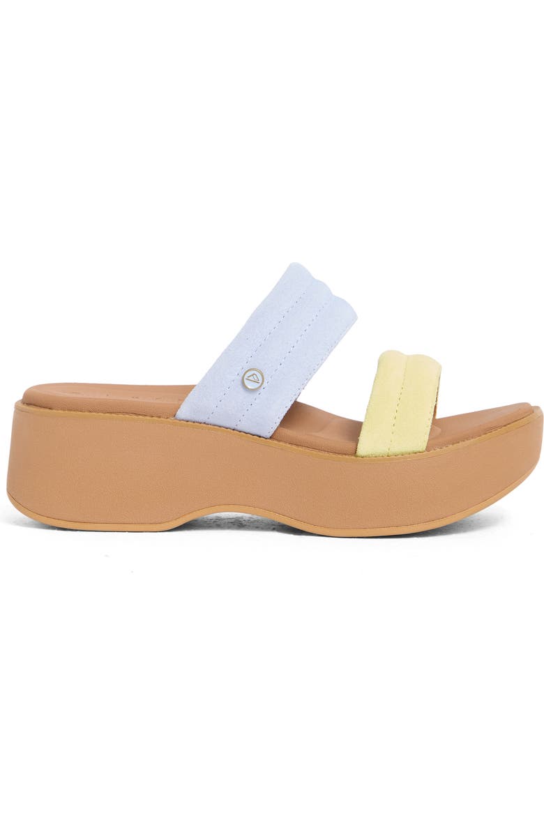 Reef Lofty Lux Hi Platform Slide Sandal, Alternate, color, Meringue