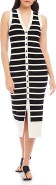 FIFTEEN TWENTY Jenna Stripe Sleeveless Sweater Dress