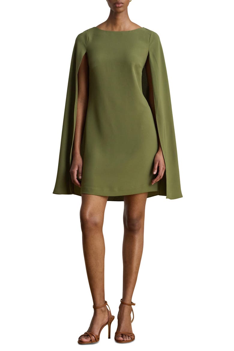 Cape Minidress, Main, color, OLIVE GROVE GREEN