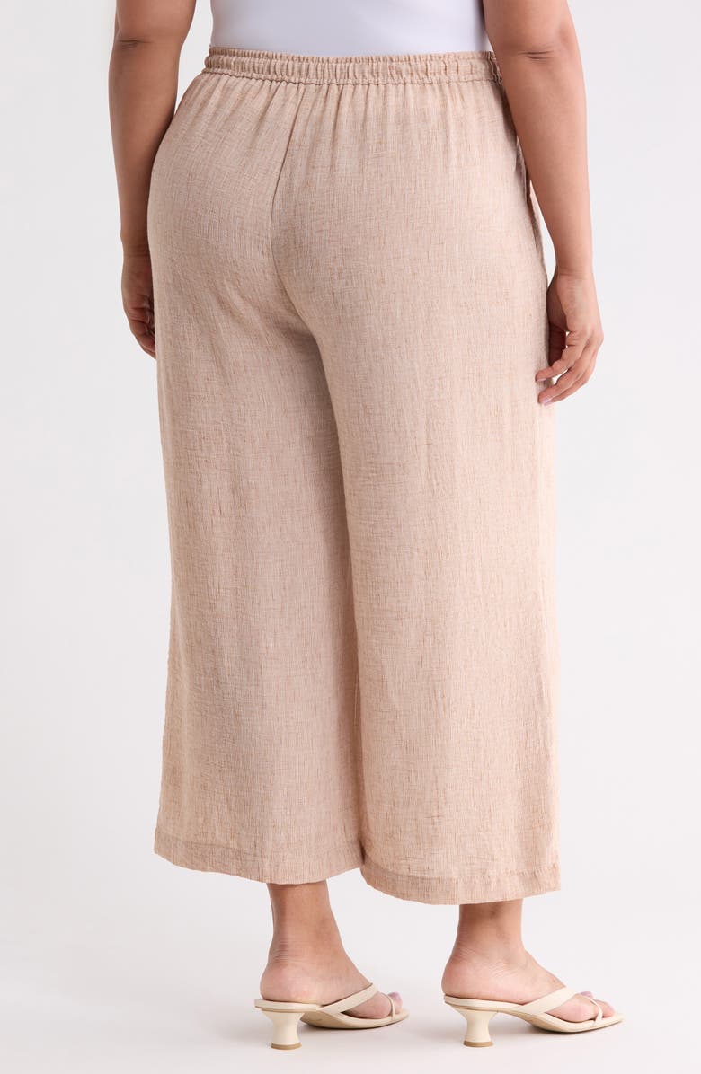 MAX STUDIO Crop Drawstring Pants, Alternate, color, Mocha