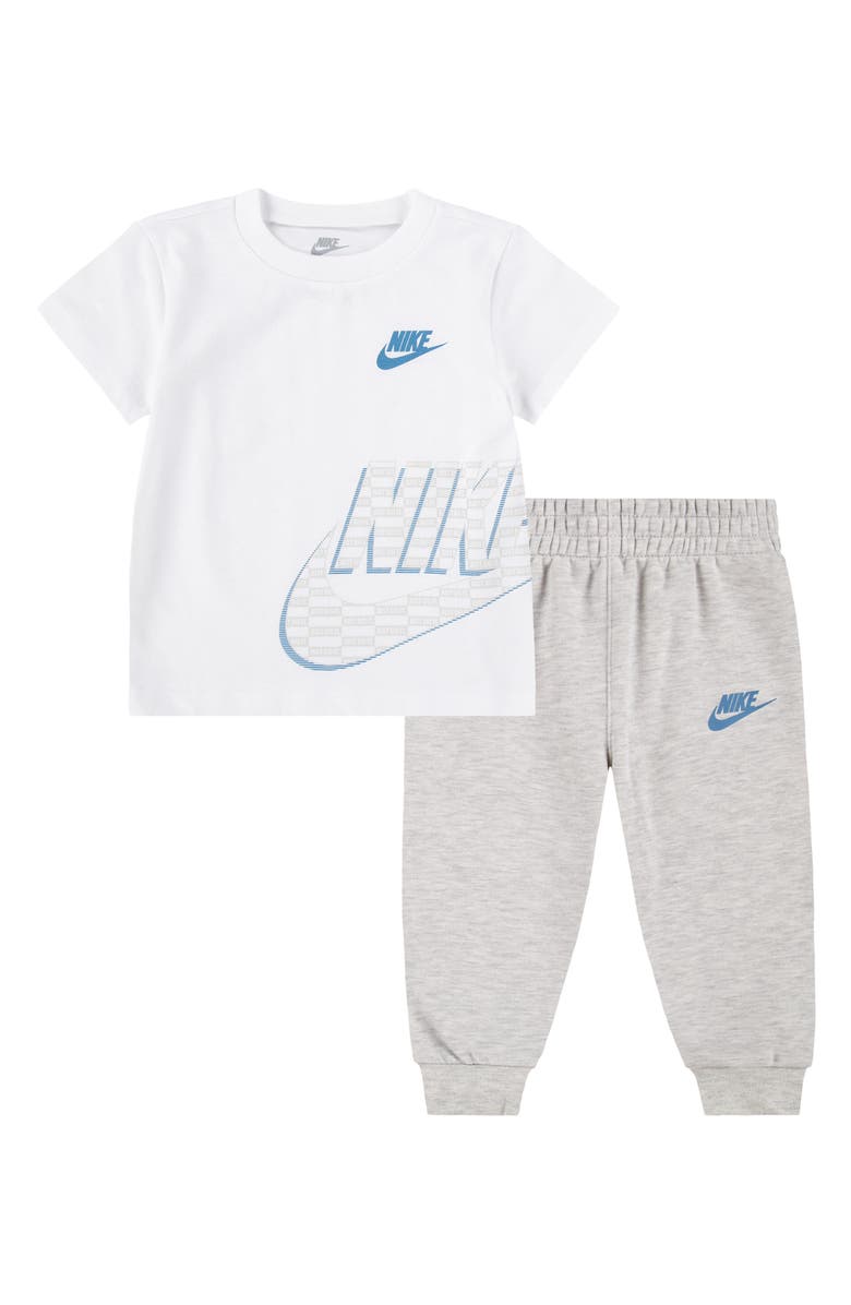 Nike Futura Swoosh T-Shirt & Joggers Set, Main, color, C87grey He