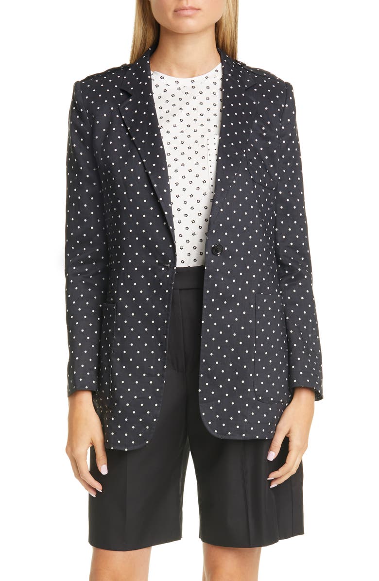 Max Mara Pittore Polka Dot Jacket, Main, color,