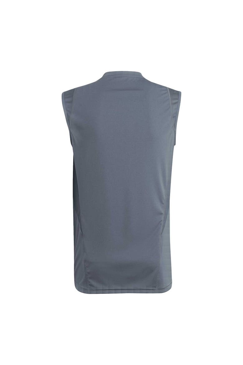 Men's adidas Gray San Jose Earthquakes 2023 On-Field Sleeveless Training Jersey, Alternate, color, Gray