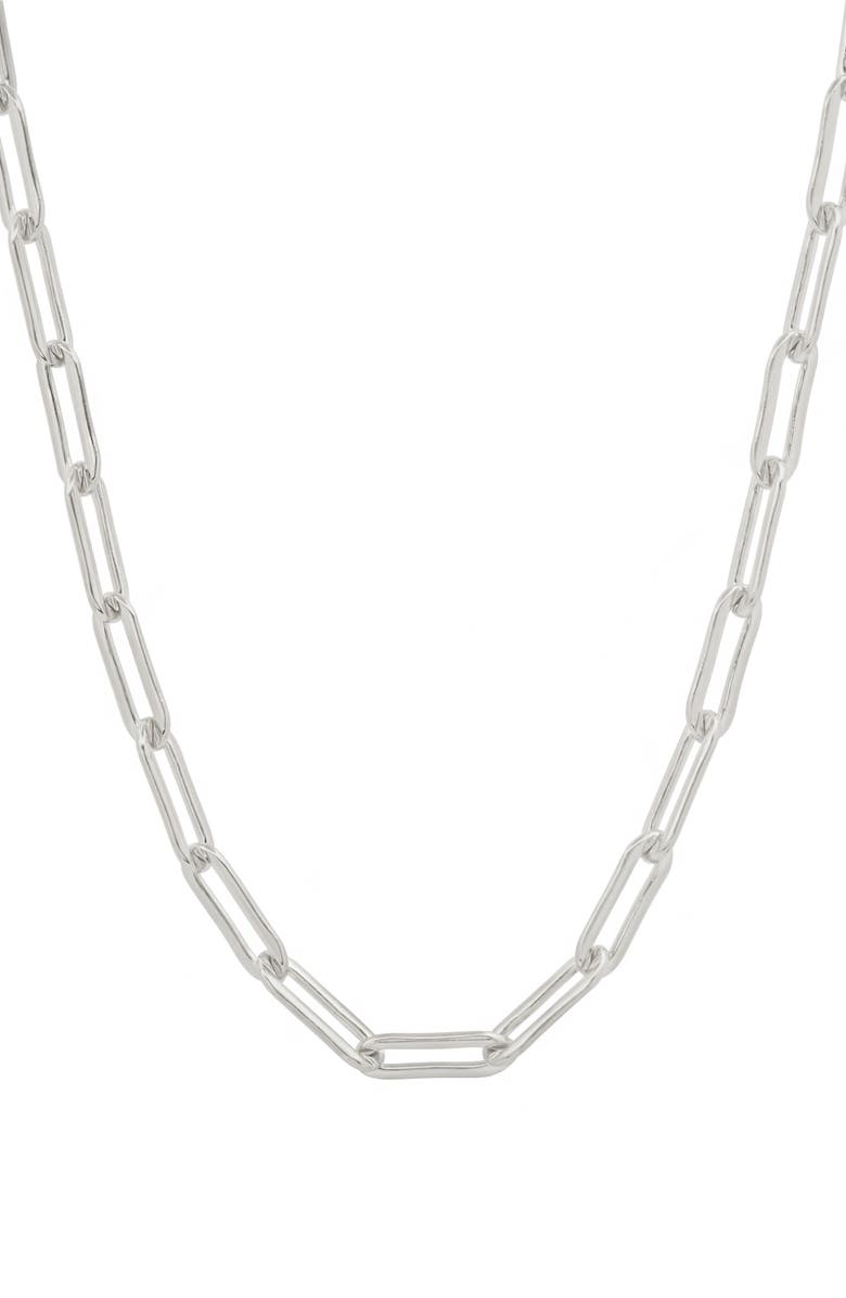 BYCHARI Kelli Paper Clip Chain Necklace, Main, color,