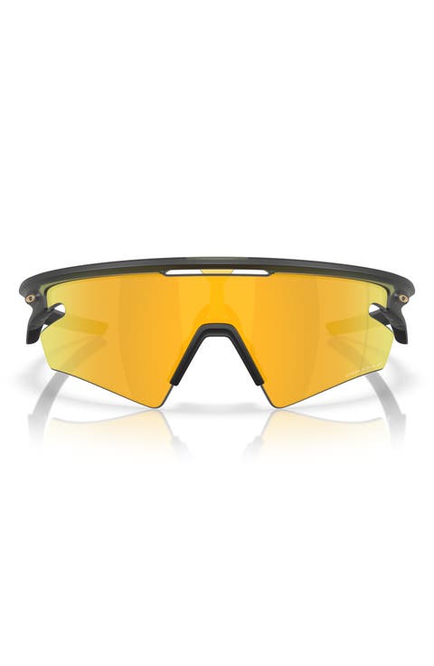 Gender Inclusive Sphaera 36mm Polarized Rectangle Shield Sunglasses