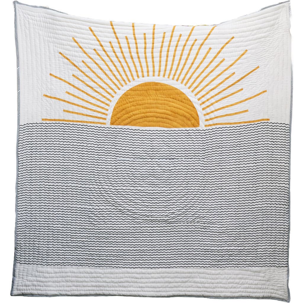 Cqc La Good Morning Quilt Bedding Set With 2 Shams In Gray