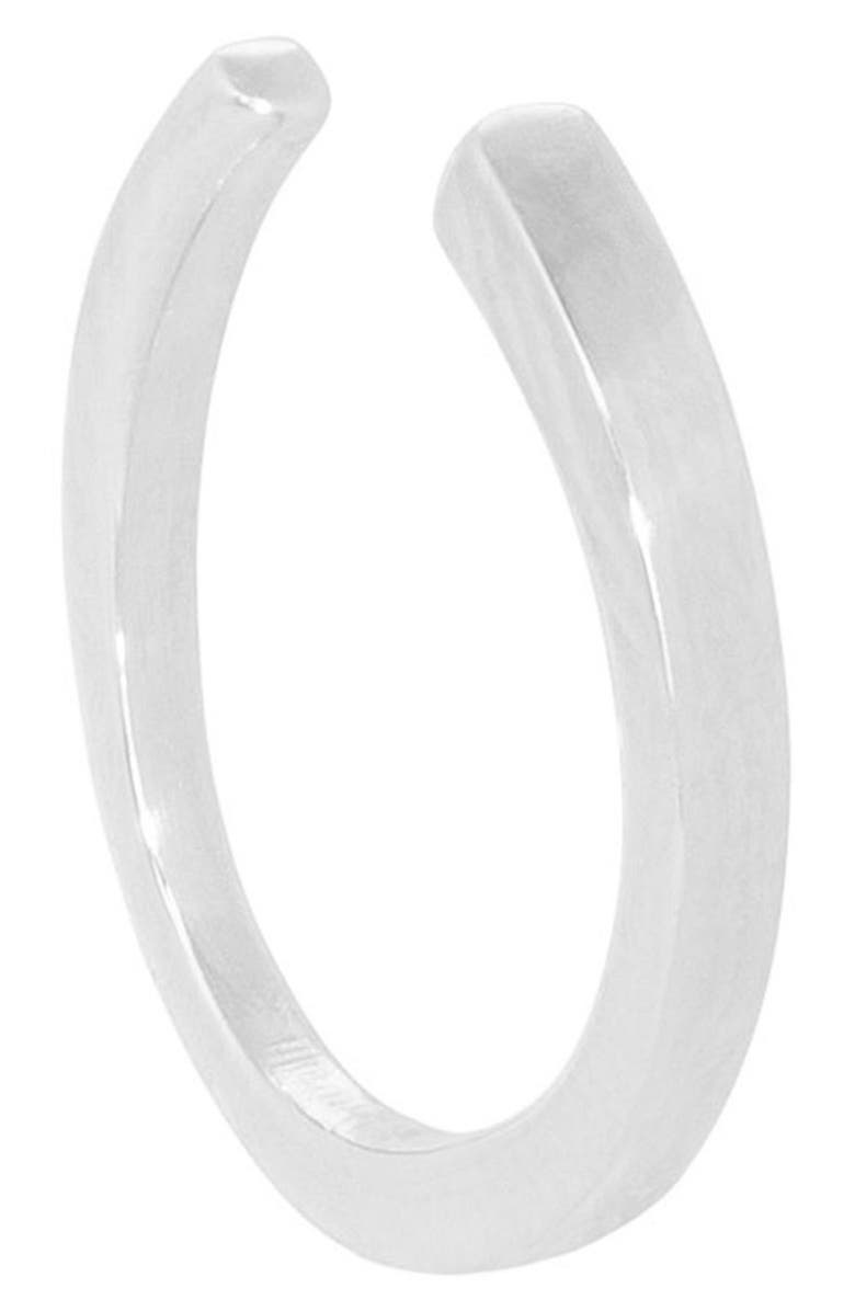 LANA Single 14K Gold Magic Ear Cuff, Main, color, White Gold