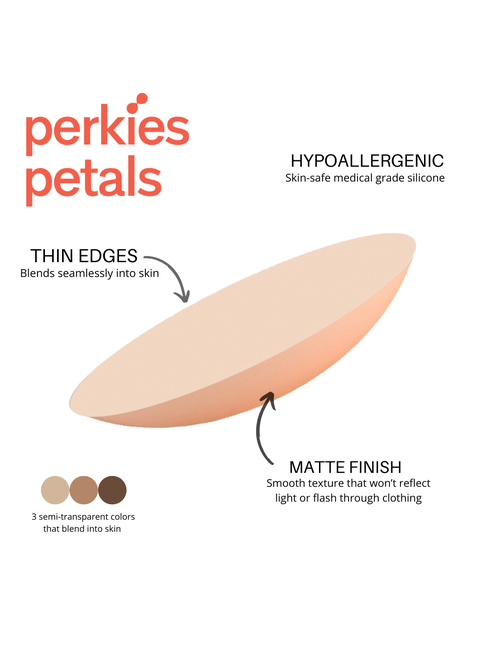 Shop Perkies Petals Nipple Covers In Light Nude