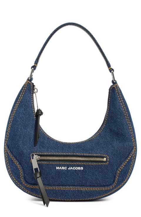 Denim Cruiser Small Crescent Shoulder Bag