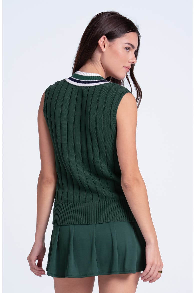 Ivy Court Sweater Vest, Alternate, color, Team Green
