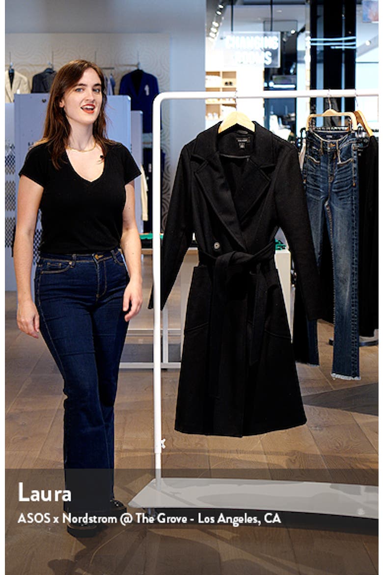 Belted Wool Blend Coat video