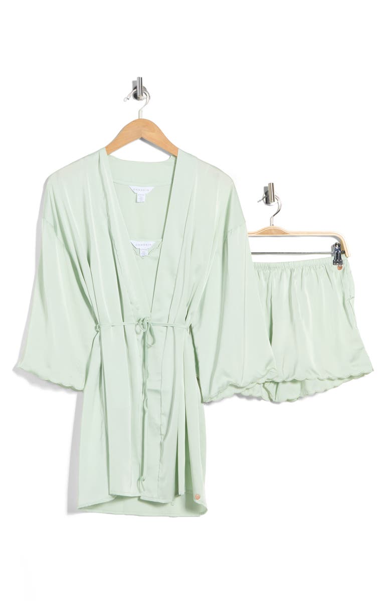 Danskin Scallop Satin Pajamas, Main, color, 