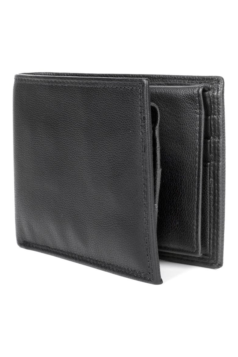 Double I.D. RFID Billfold Wallet, Alternate, color, BLACK