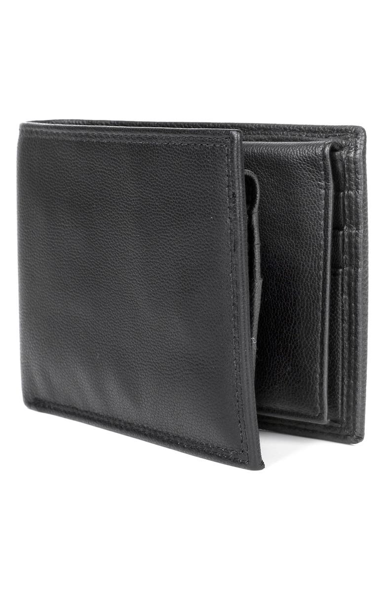 BUXTON Double I.D. RFID Billfold Wallet, Alternate, color, Black