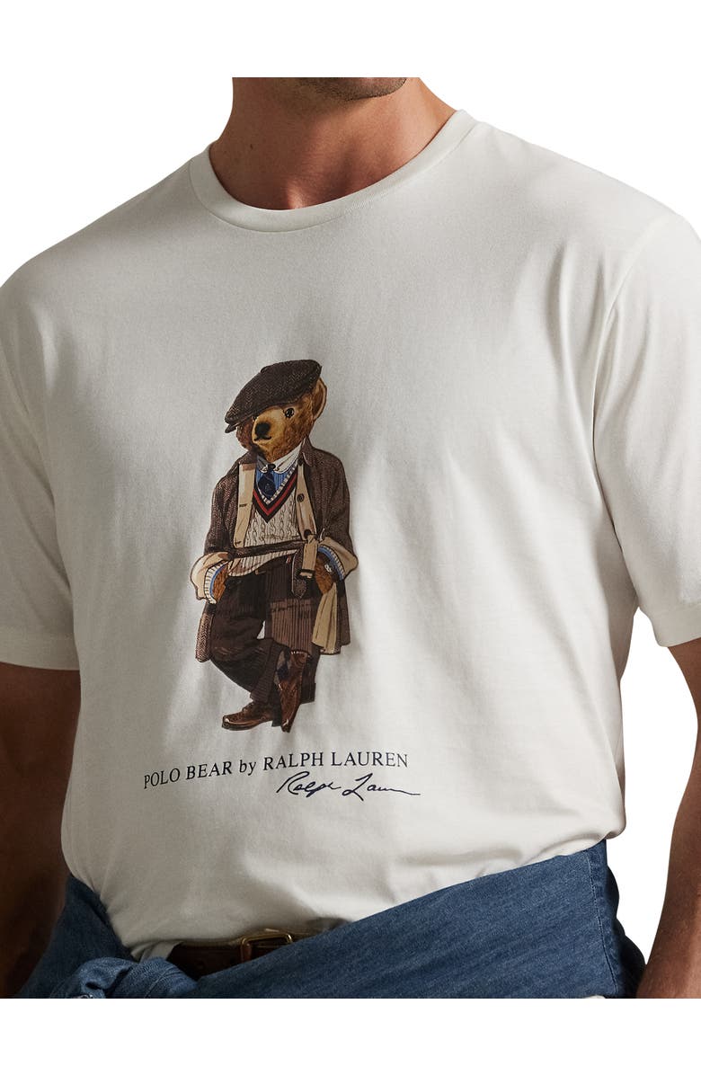 Polo Ralph Lauren Big & Tall Polo Bear Jersey T-Shirt, Alternate, color, Deckwash White