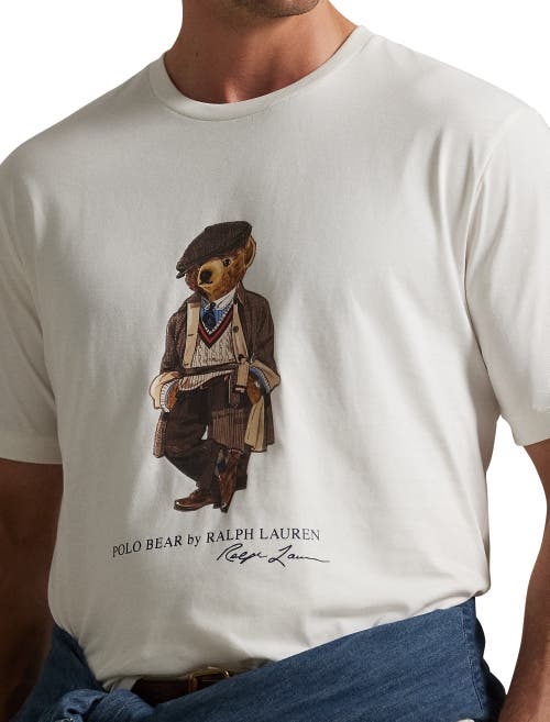 Polo Ralph Lauren Big & Tall Polo Bear Jersey T-shirt In White