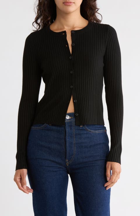Fitted Button Front Cardigan