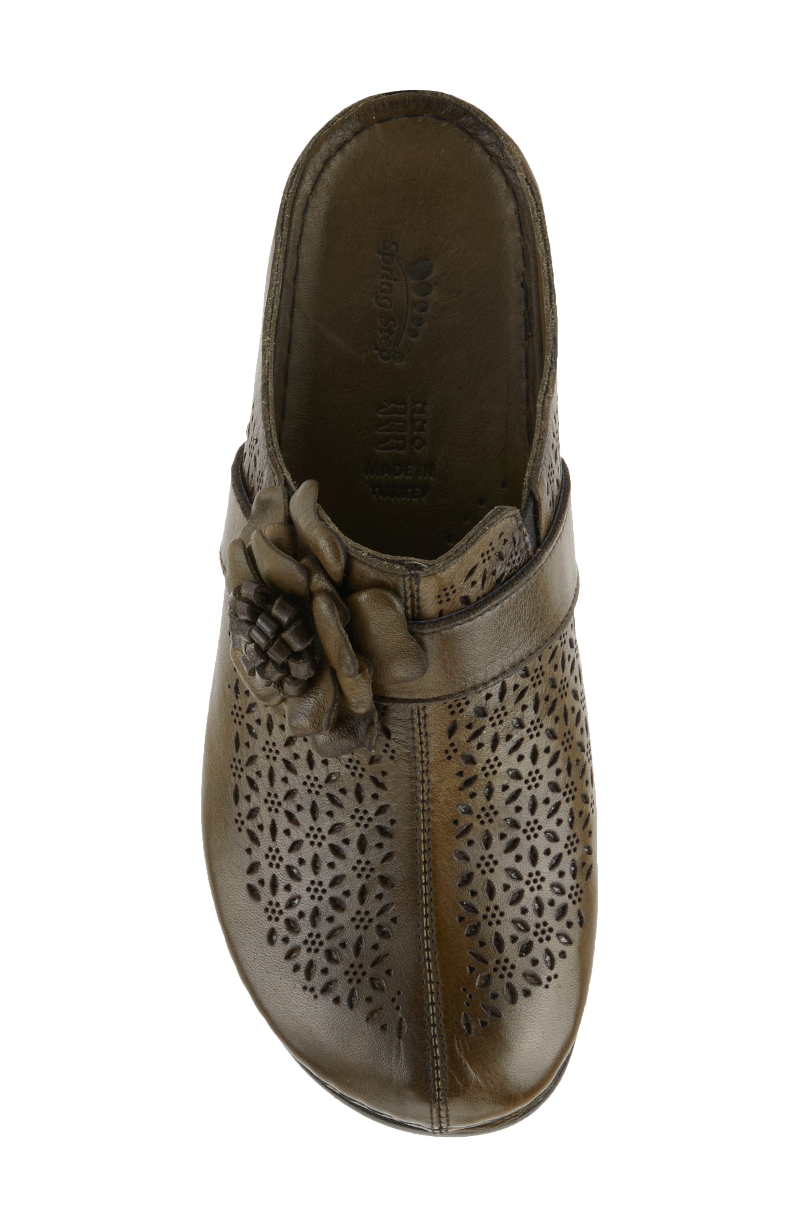 Lilybean Wedge Mule, Alternate, color, OLIVE GREEN