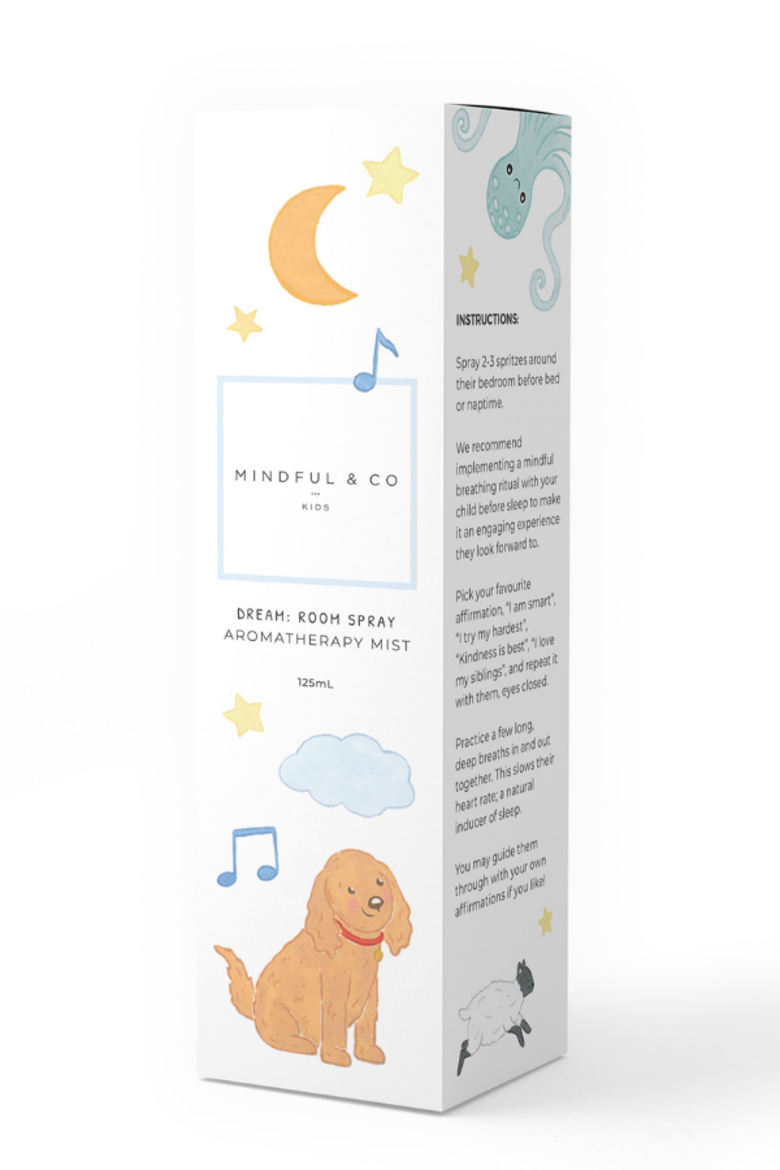 Dream Aromatherapy Spray, Alternate, color, White with Print