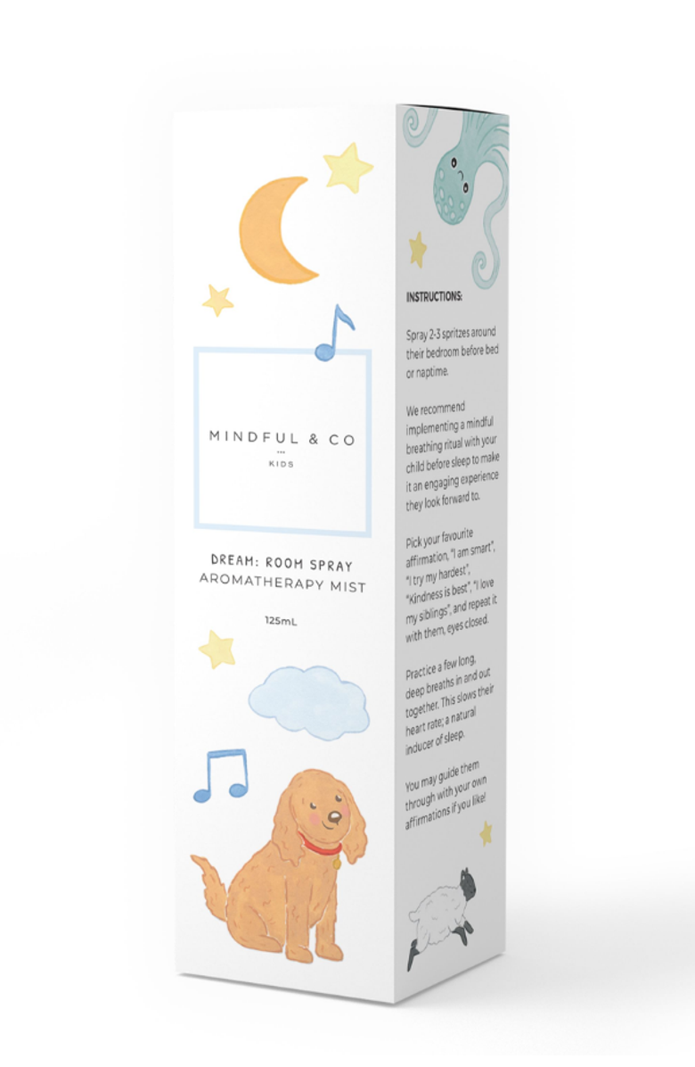 Mindful & Co Kids Dream Aromatherapy Spray, Alternate, color, White With Print